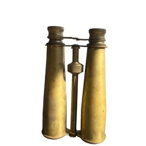 WW1 Antique German Brass Military Soldier Field Binoculars​​​​​​​